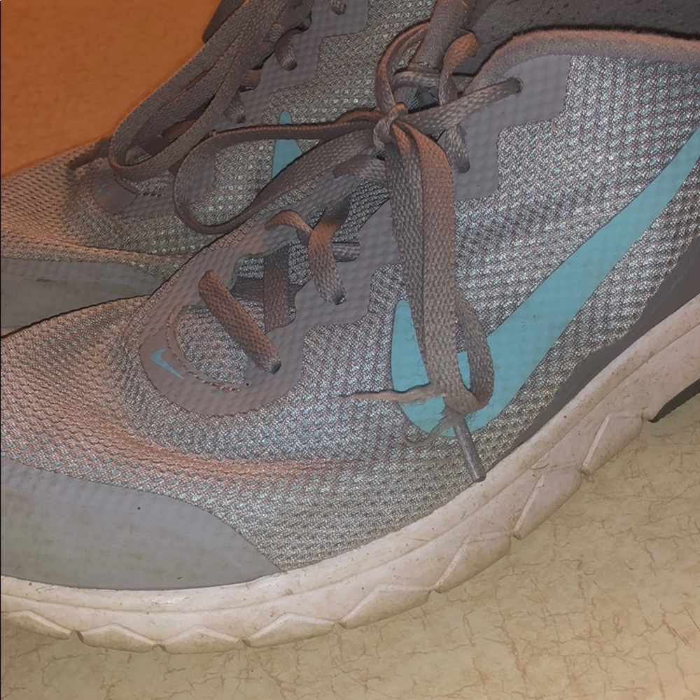Blue and grey Nike sneakers // size 11